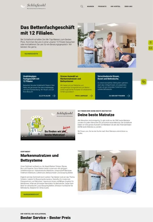 E-Commerce-Darstellung von verschiedenen Shopify Onlineshop, die verschiedene Modelle und Farben präsentieren.